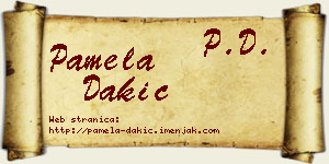 Pamela Dakić vizit kartica